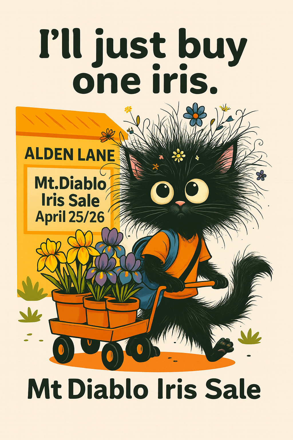 Mt. Diablo Iris Sale Poster